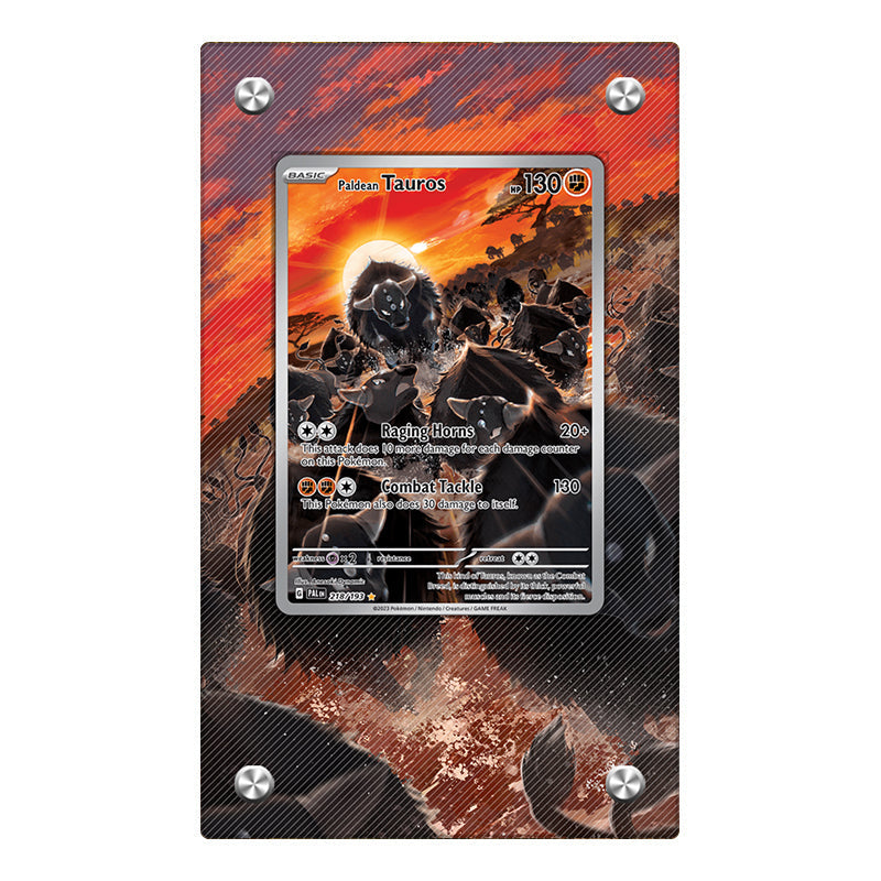 Paldean Tauros 218/193 - Pokémon Extended Artwork Protective Card Display Case Psa/cgc/raw
