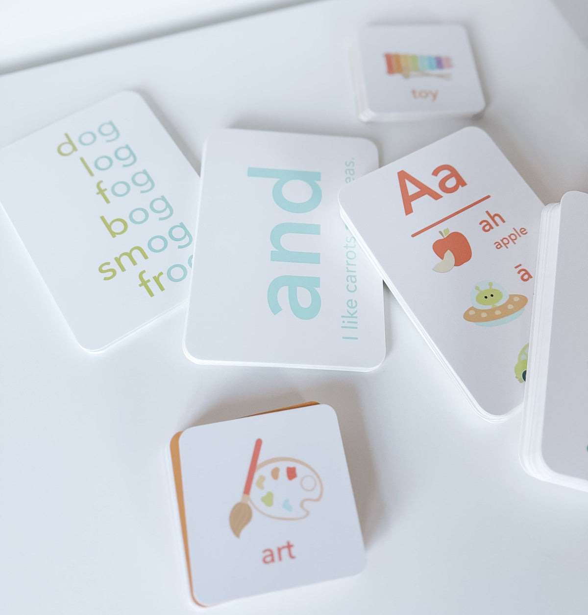 Reading Flash Cards Bundle for Kids | Phonics, Rhymes & Sight Words