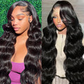 Body Wave Lace Front Human Hair Wig, 180 Density, 26 in, 13x4 HD