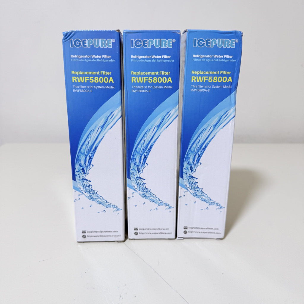 ICEPURE RWF5800A Refrigerator Water Filter, 3 Pack