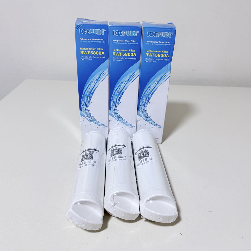 ICEPURE RWF5800A Refrigerator Water Filter, 3 Pack