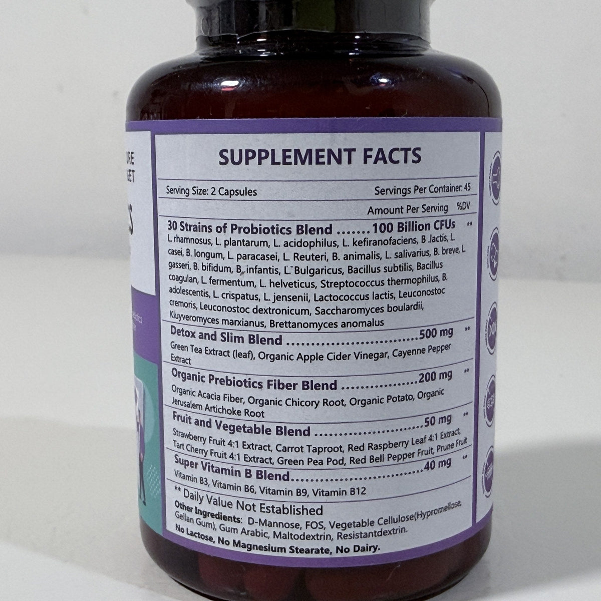 Nature Target 5-in-1 Probiotics 100 Billion CFU, 90 Caps, Exp 06/2028