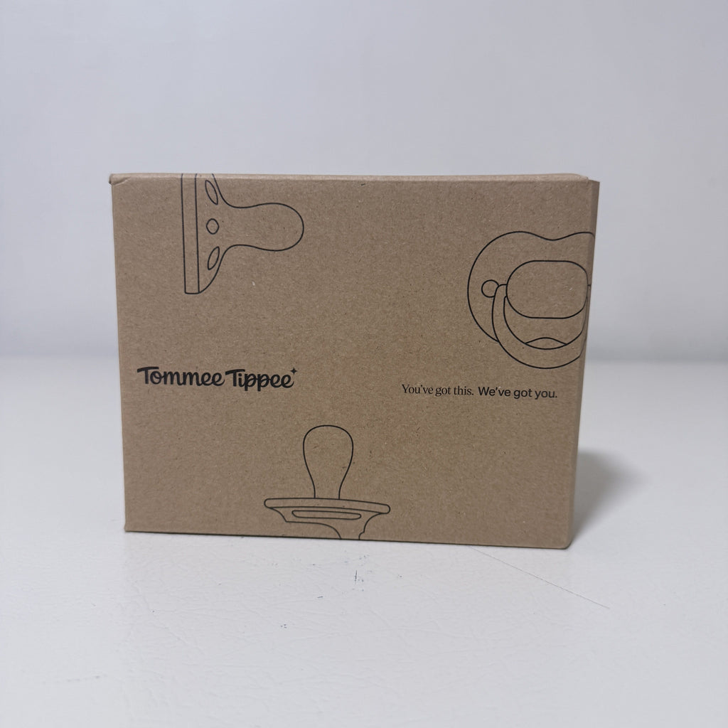 Tommee Tippee Newborn Pacifiers 0-2 Months, 4 Pack, Cream and Pink