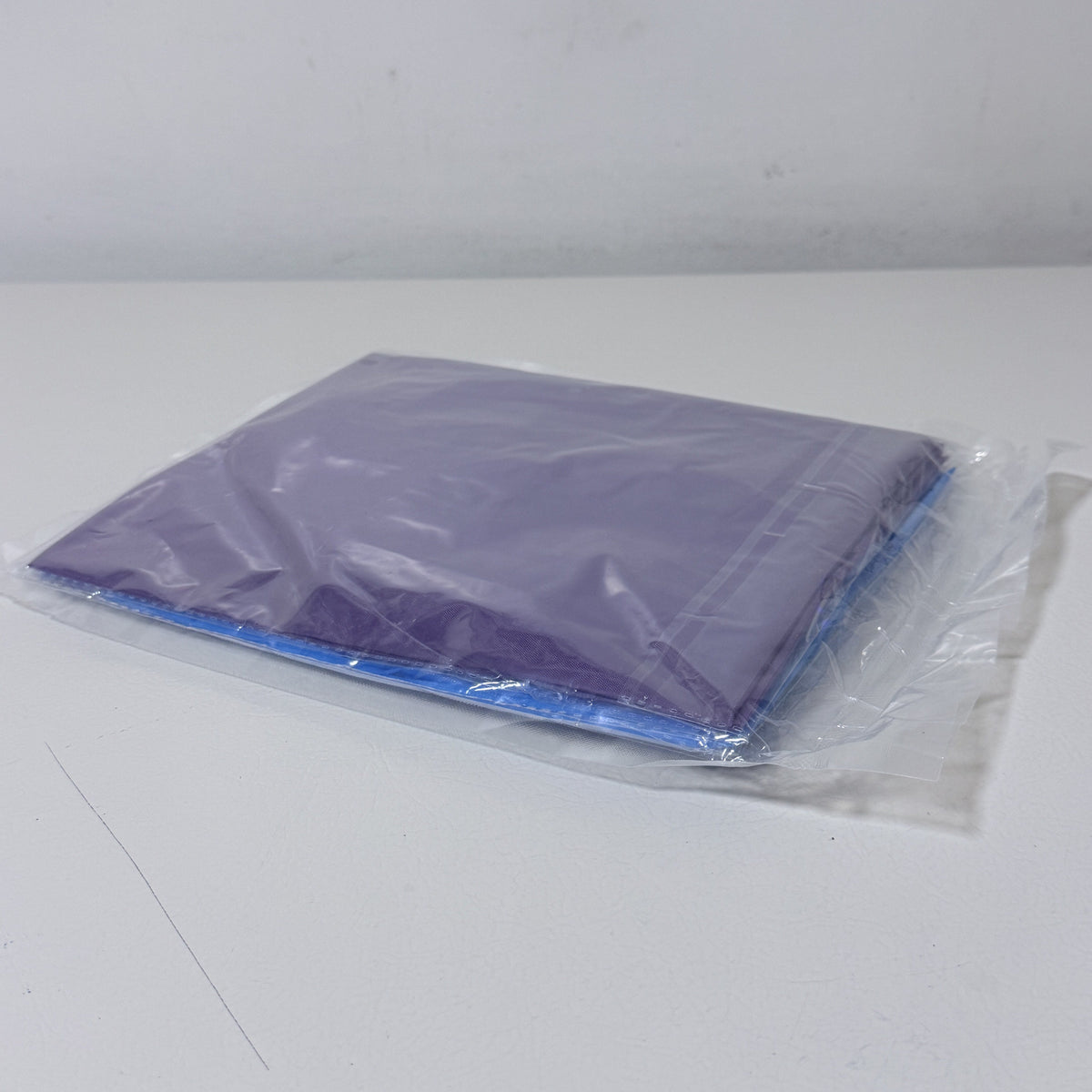 Kids EVA Raincoat with Hood, 2 Pack, Blue and Purple, One Size