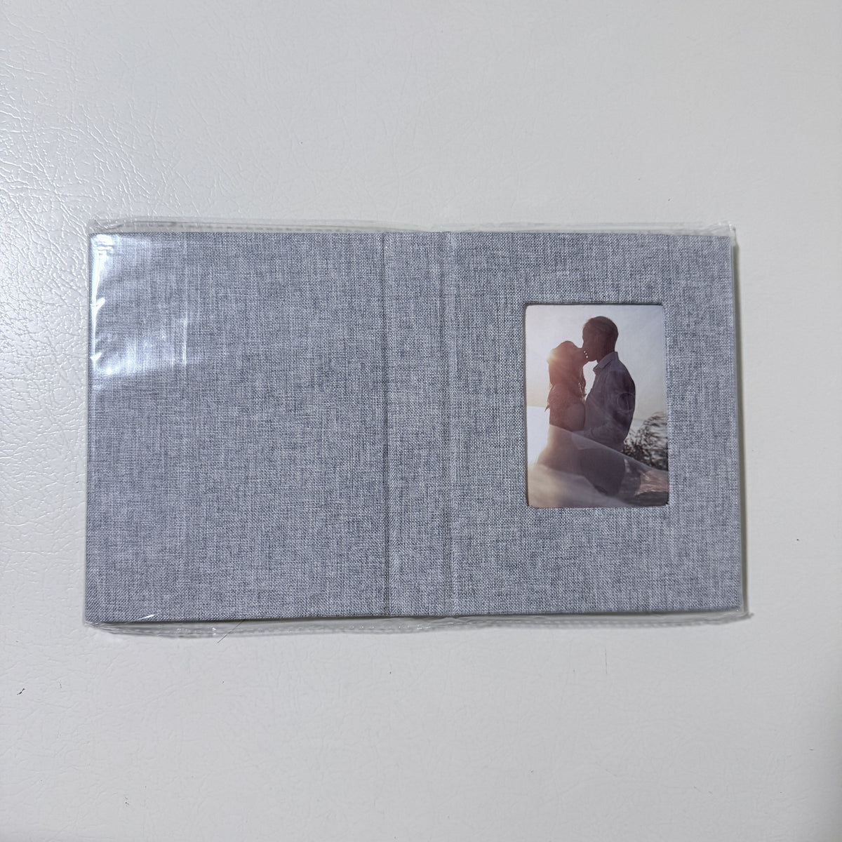 Small 4x6 Photo Albums, 2 Pack, Gray Linen Cover, 52 Photos