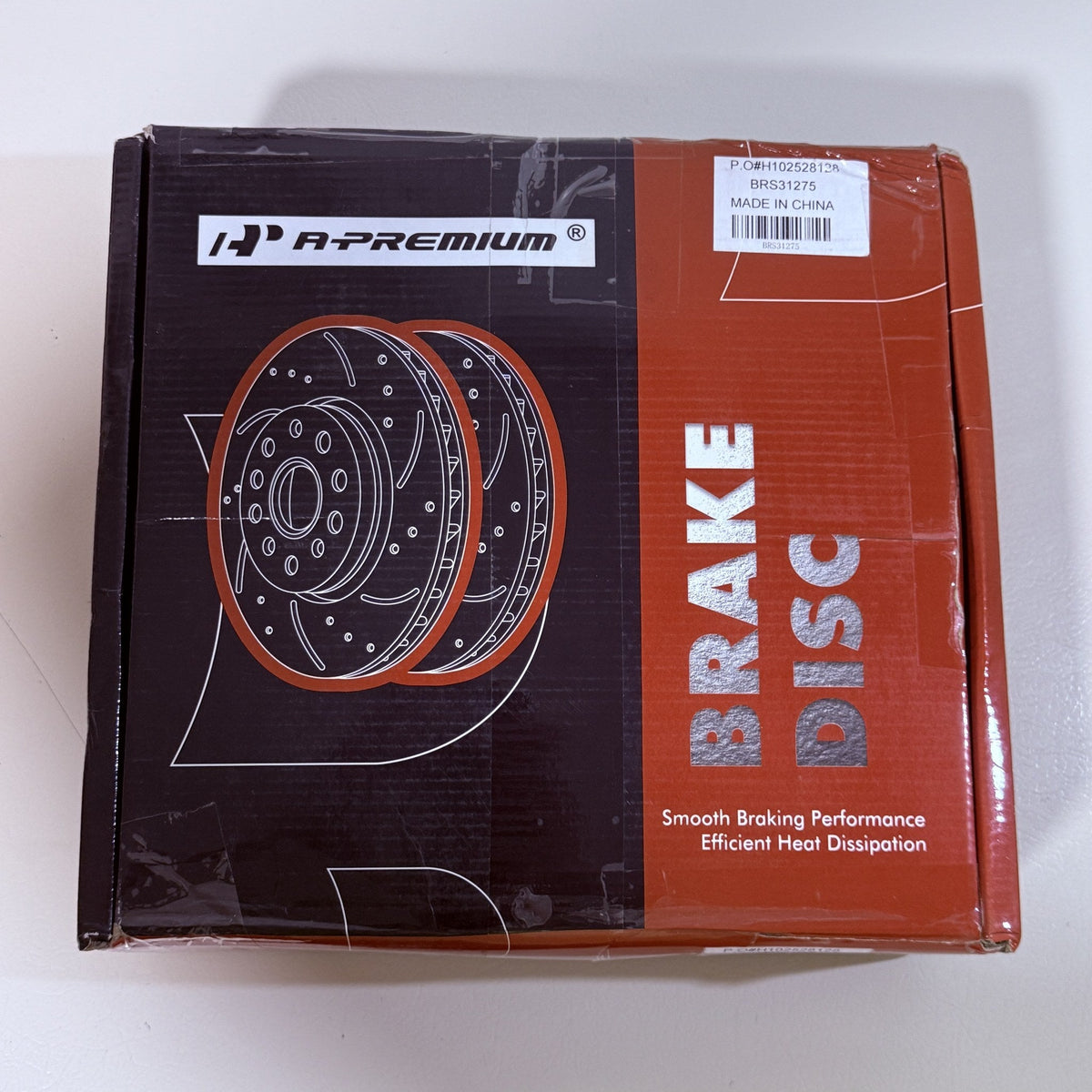 A-Premium Front Drilled Slotted Rotors & Ceramic Pads Kit, Accord TSX