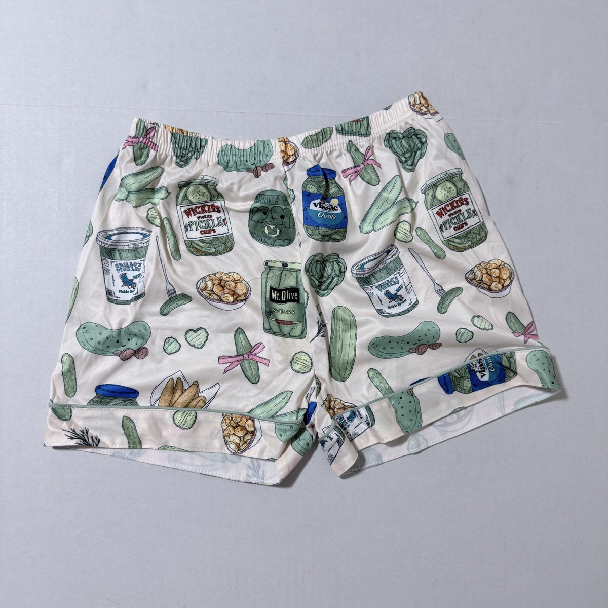 Girls Pickle Print Short Sleeve Pajama Set, Size 11