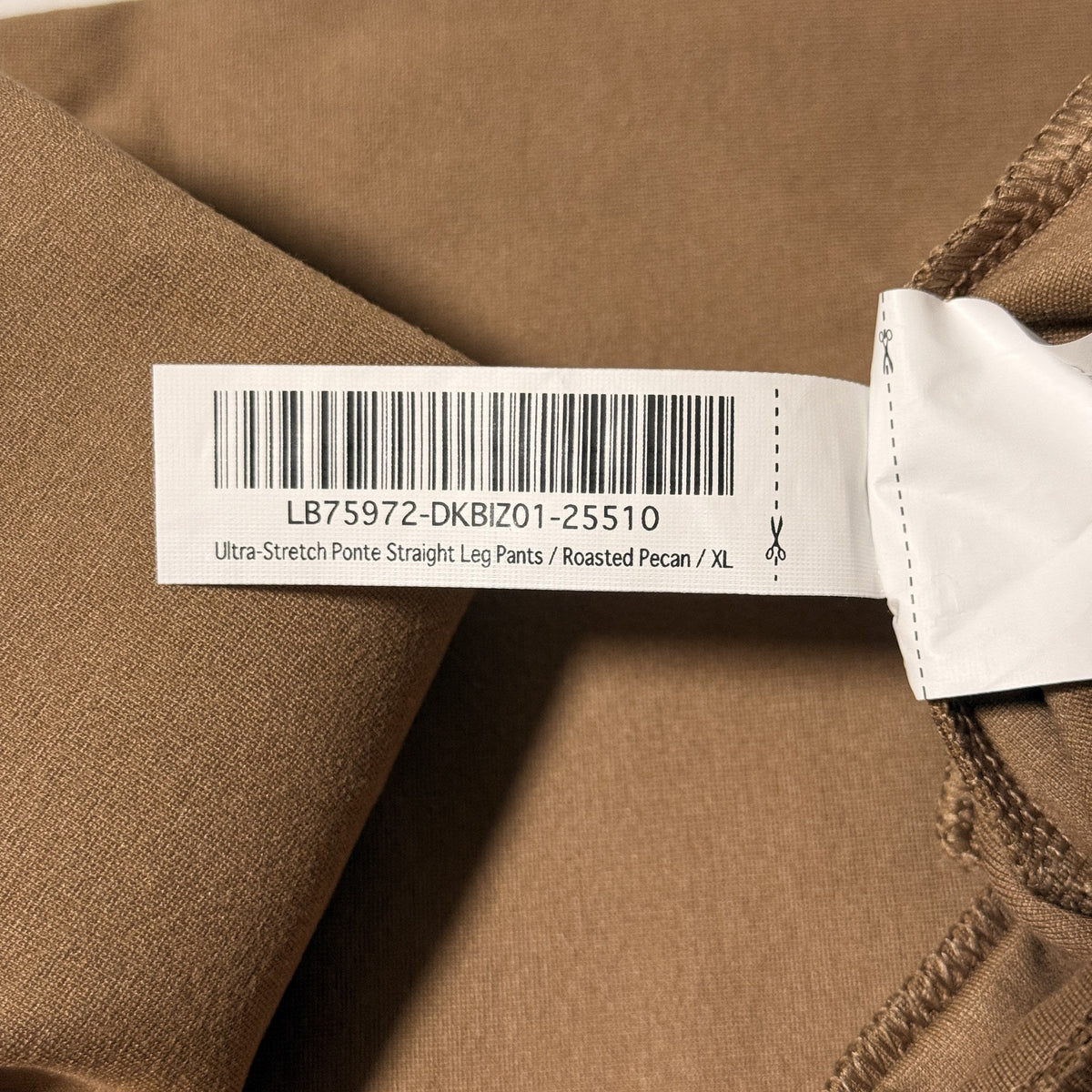 Quince Ultra-Stretch Ponte Straight Leg Pants, Roasted Pecan, XL