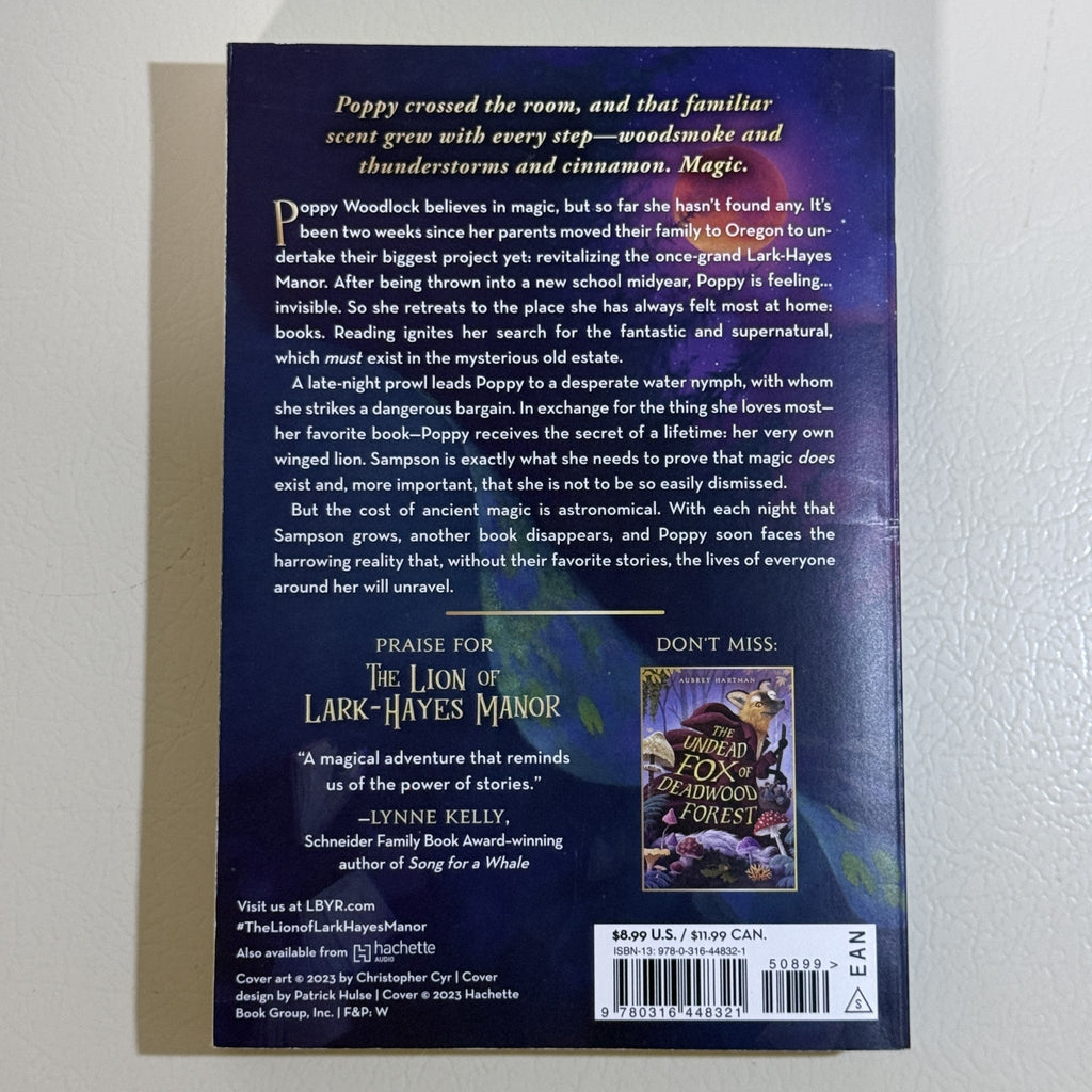 The Lion of Lark-Hayes Manor by Aubrey Hartman Paperback