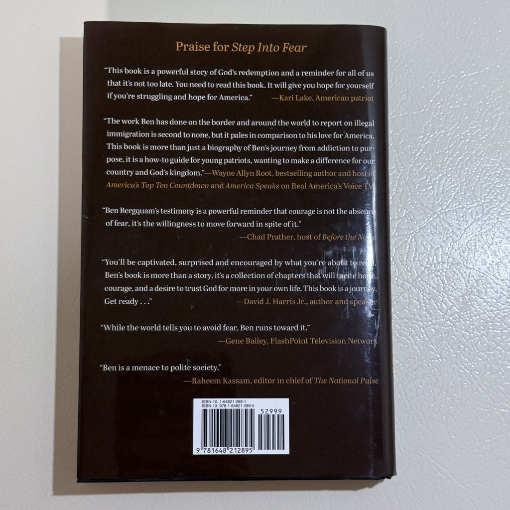 Step Into Fear by Ben Bergquam Hardcover 2026 War Room Books