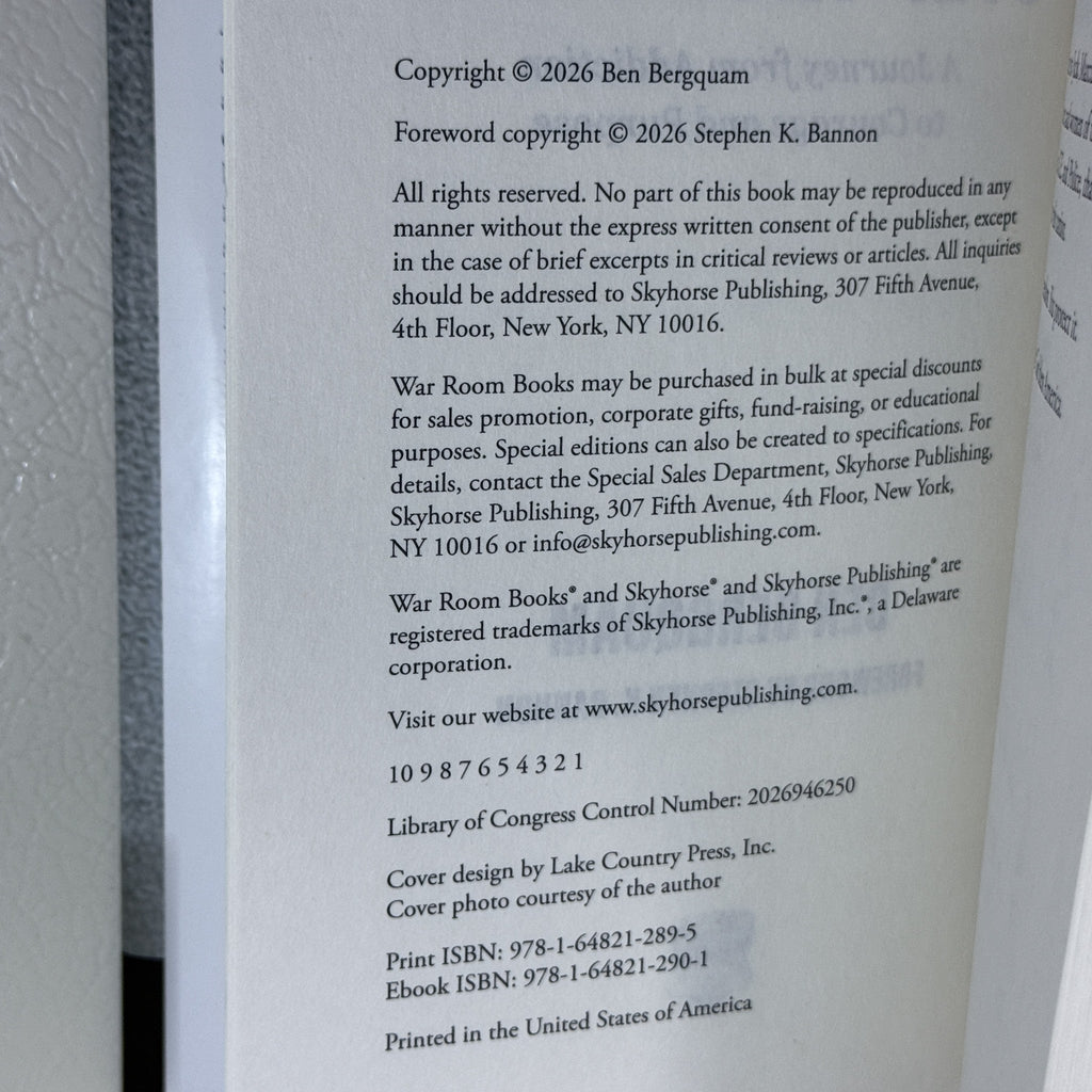 Step Into Fear by Ben Bergquam Hardcover 2026 War Room Books