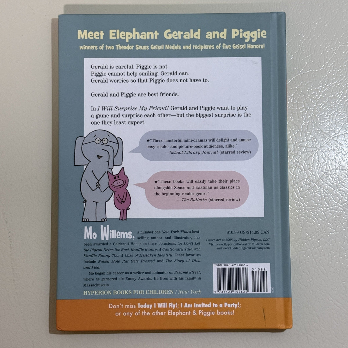 I Will Surprise My Friend! Mo Willems Elephant and Piggie Hardcover