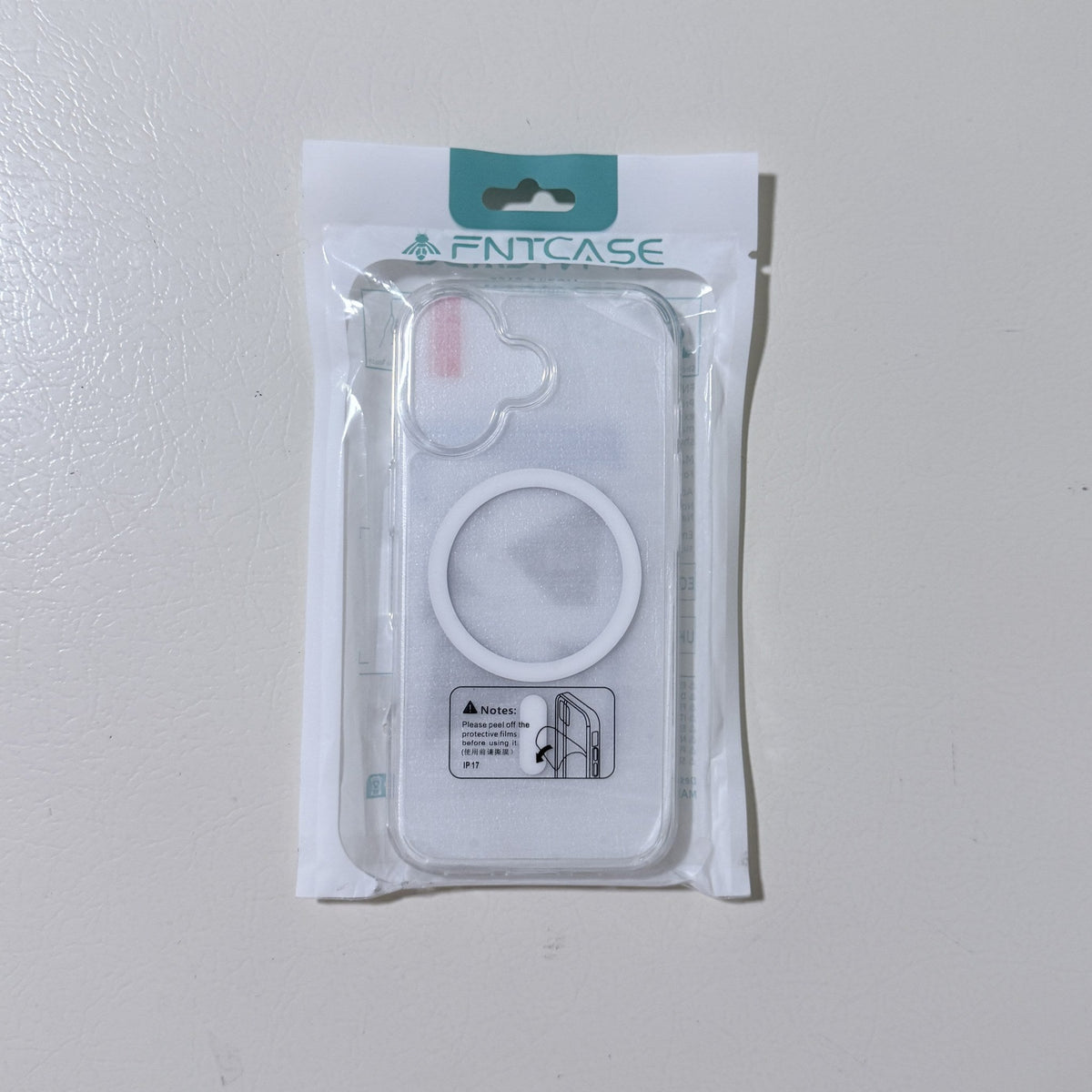 iPhone 17 Clear MagSafe Case with Magnetic Ring and Screen Protector