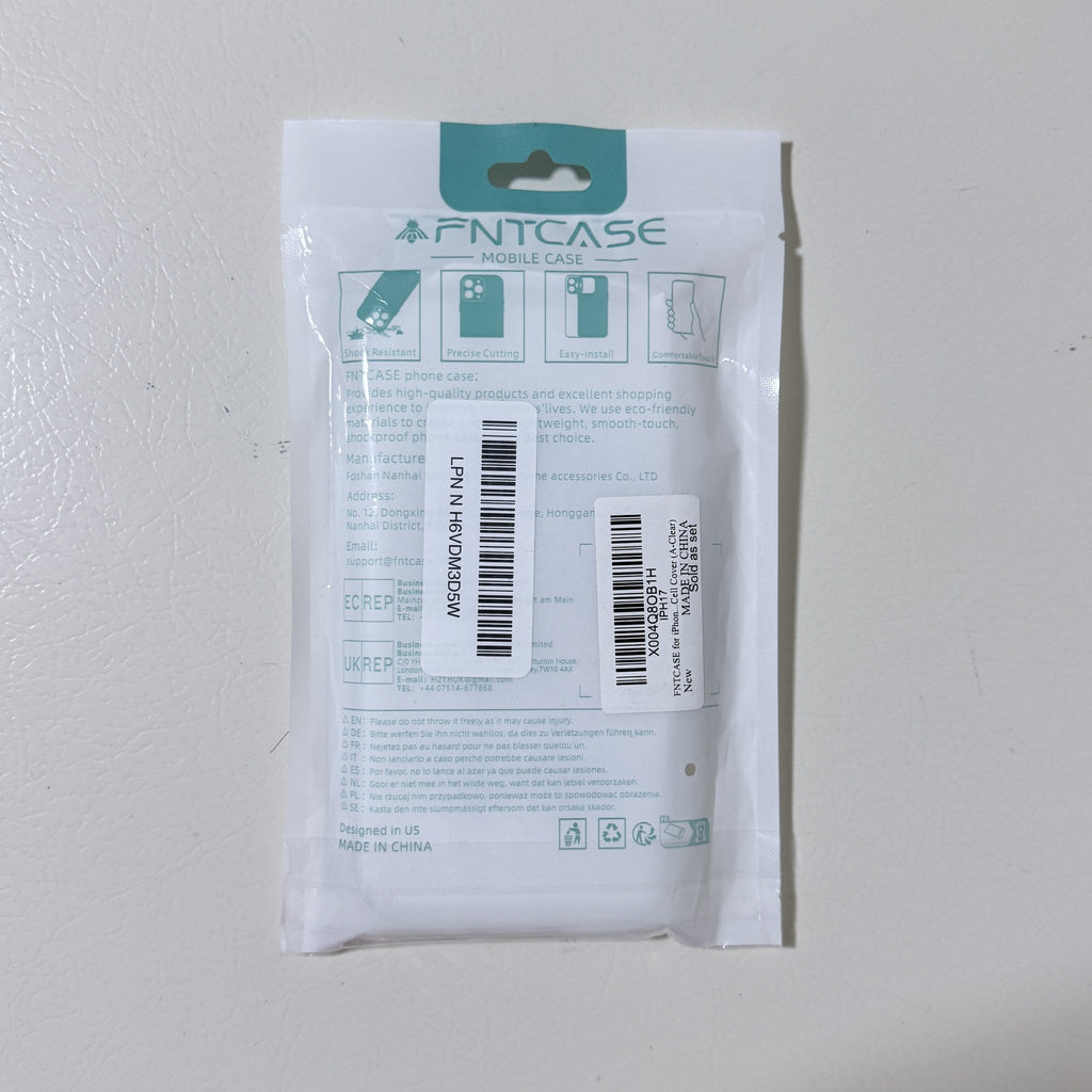 iPhone 17 Clear MagSafe Case with Magnetic Ring and Screen Protector
