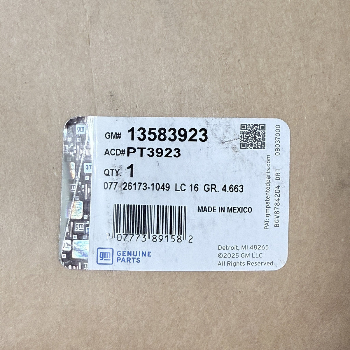 GM Genuine Parts ACDelco PT3923 Connector Pigtail 13583923