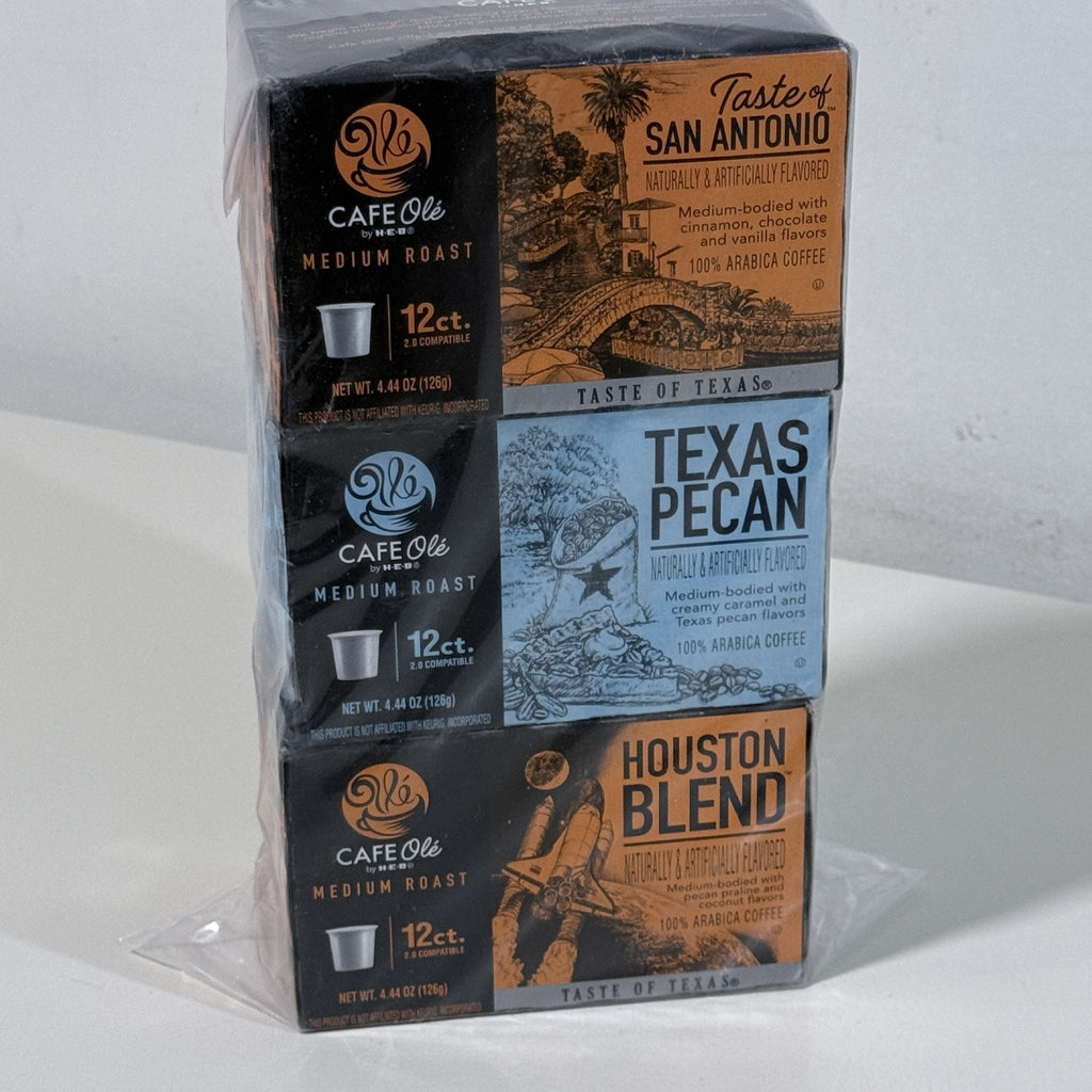Cafe Ole Taste of Texas Single Serve Coffee Cups, 36 Count, BB 05/2027