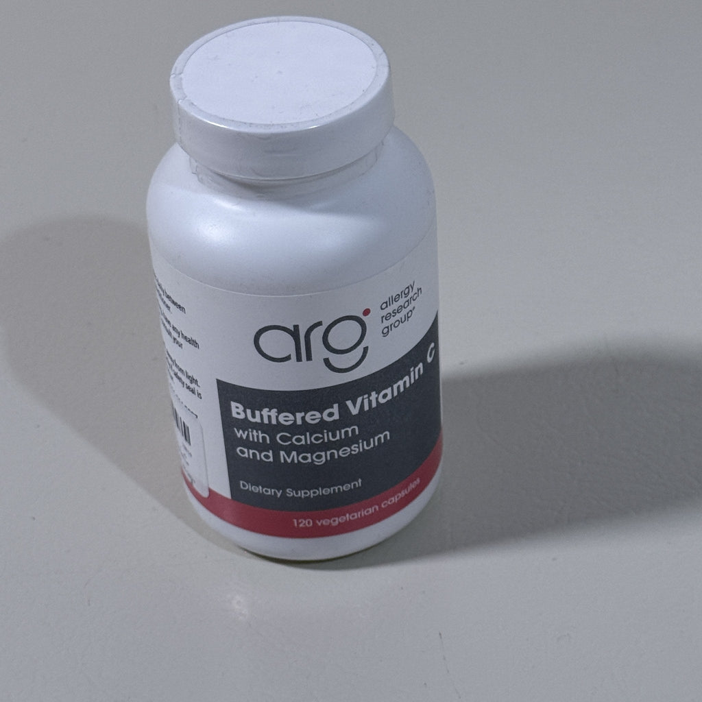 Allergy Research Group Buffered Vitamin C, 120 Capsules, Exp 06/2029