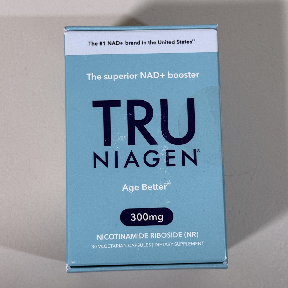 Tru Niagen 300 mg Nicotinamide Riboside, 30 Capsules, Exp 06/2029