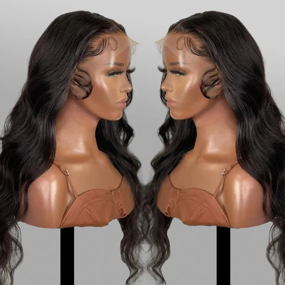 13X6 HD Lace Frontal Wigs Human Hair Full HD Lace Wigs Human Hair Lace Front Body Wave Deep Curly Virgin Hair Wigs