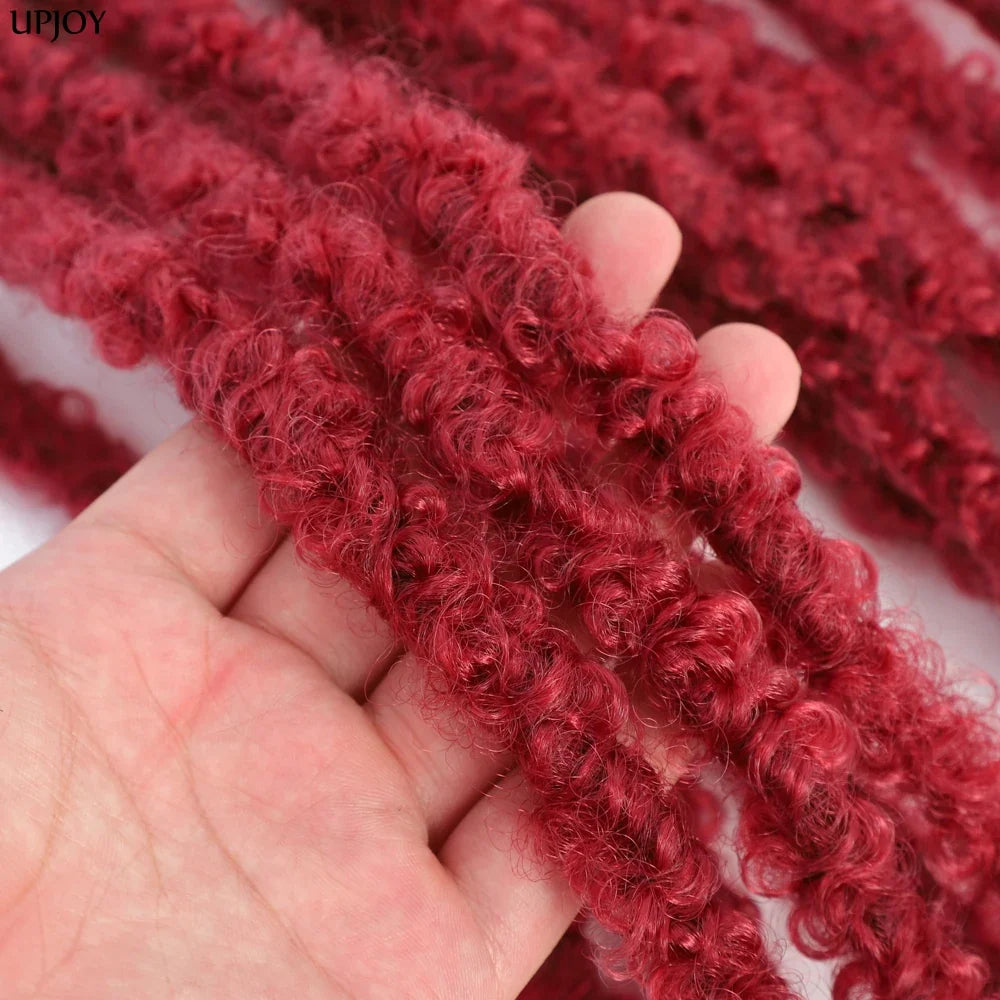 14 12 inch Butterfly Faux Locs Crochet Hair Braids Pre looped Distressed Goddess Butterfly Soft Locs Crochets Braids Cheveux Lok