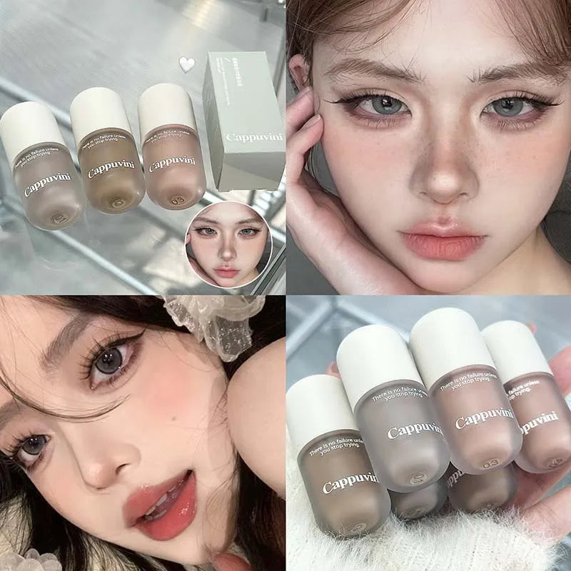 3D Face Contouring Contour Cream Natural Matte Nose Shadow Bronzers Shading Powder Chocolate Gray Brown Cream Capsule Cosmetics