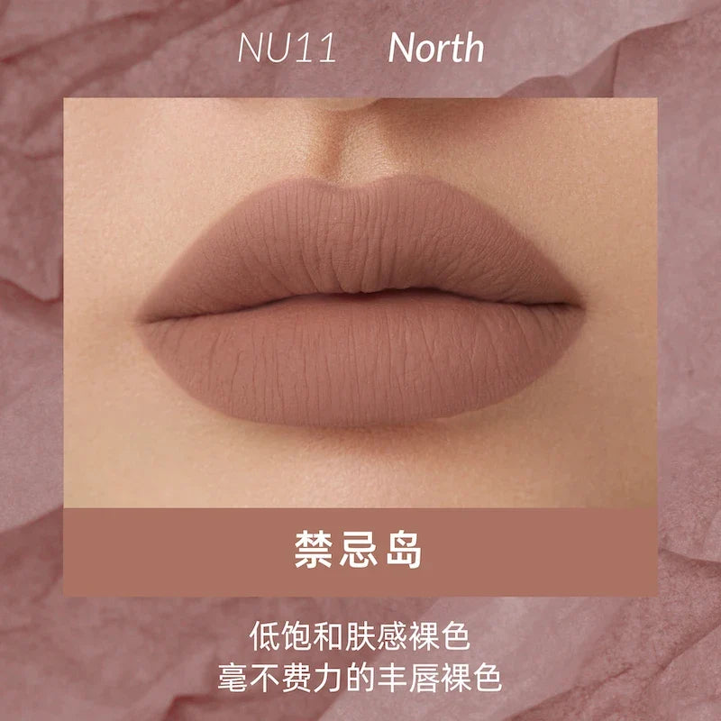 Kaleidos Lipstick Lip Cream Matte Velvet Nude Colours Lip Mud Waterproof Lip Gloss Long Lasting Lip Stain