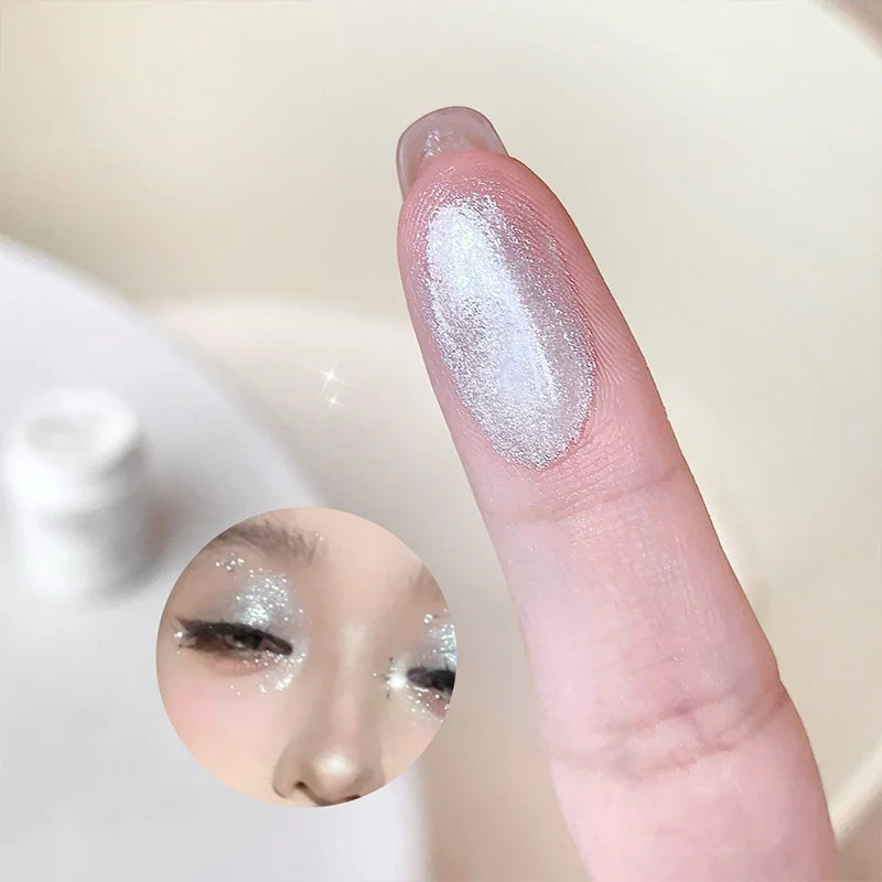 Pearlescent Diamond Liquid Highlighter Contour High Gloss Finish Luminizer Makeup Gel Face Body Brighten Glitter Natural Contour