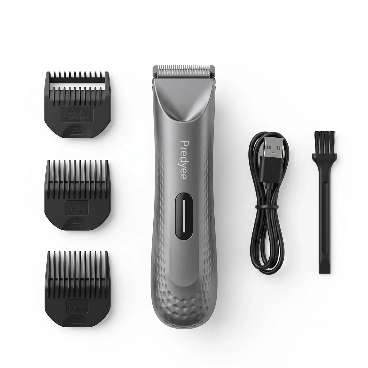 Electric Groin Hair Trimmer for Men,Body Groomer & Pubic Waterproof Hair Trimmer,Replaceable Ceramic Blade