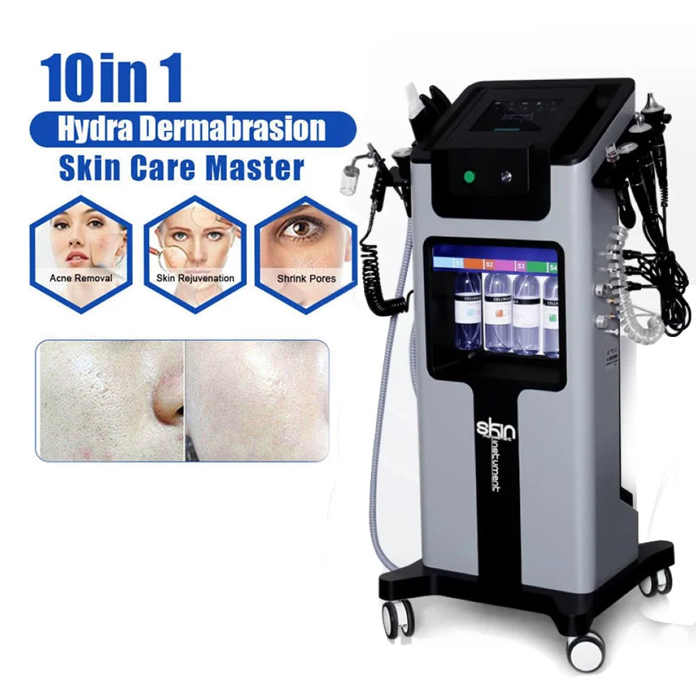 10 in 1 Hydro Dermabrasion Machine Face Lifting Facial Deep Cleaning Aqua Peeling Skin Rejuvenation Skin Care SPA Device