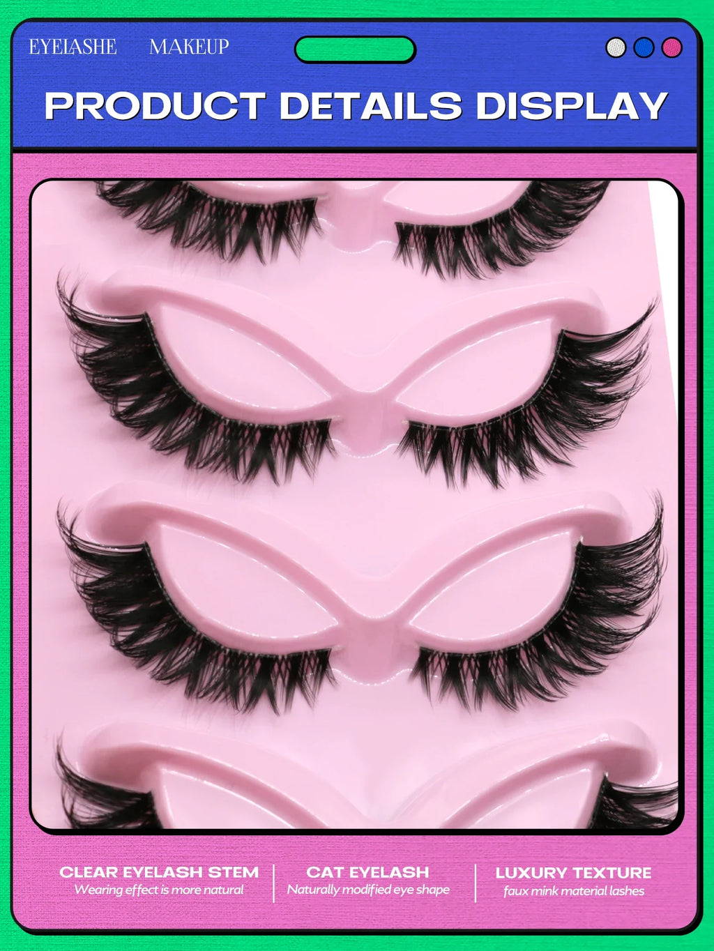 Cat Eye Faux Mink Lashes (5 Pairs)