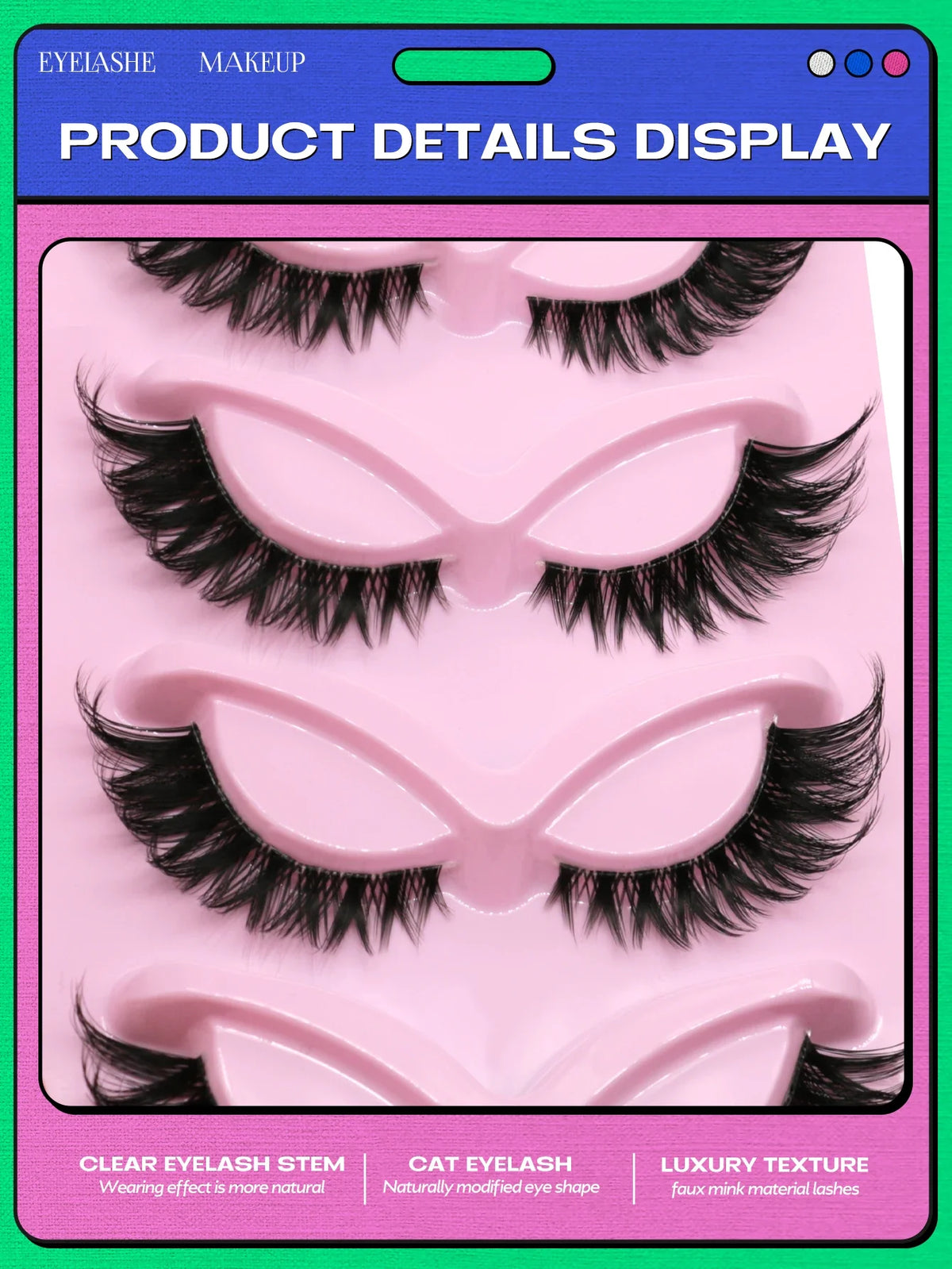 Cat Eye Faux Mink Lashes (5 Pairs)