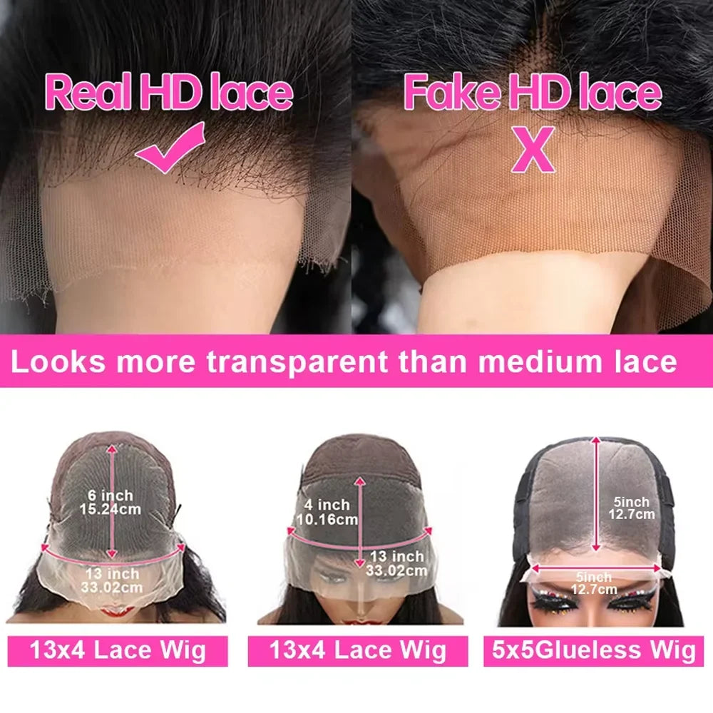 Peruvian Body Wave HD Lace Front Wig, 250% Density