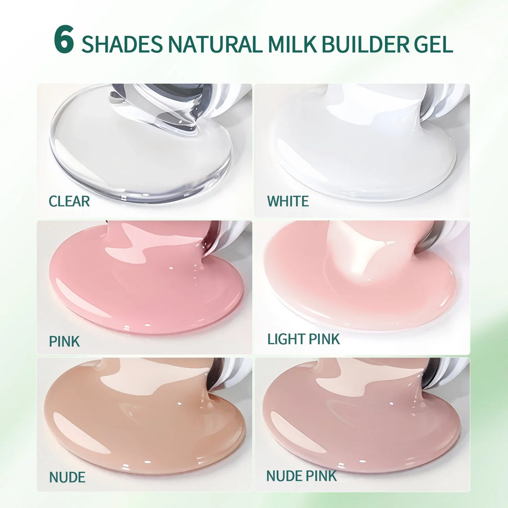 Nailpop 30g HEMA-FREE Builder Gel Milky Smooth UV Nail Gel for Extension Long Lasting Hard Gel Nail Strengthen Nail Art Design