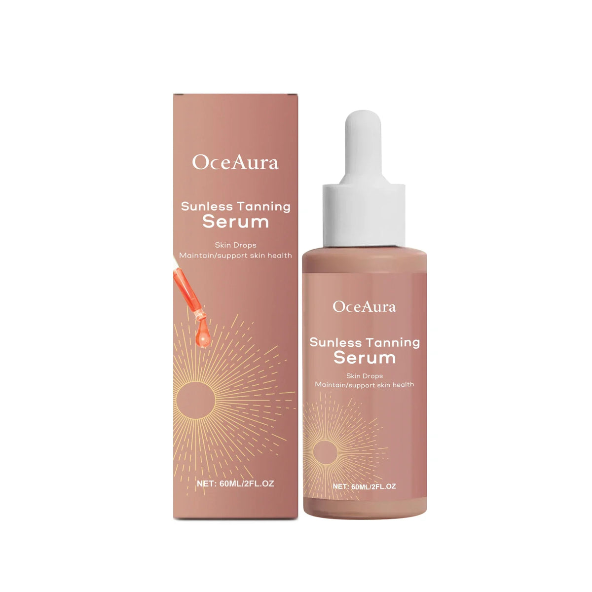 Body Facial Self Tanning Drops Natural Bronzer Liquid Prevent Sunburn Sunless Tanning Products