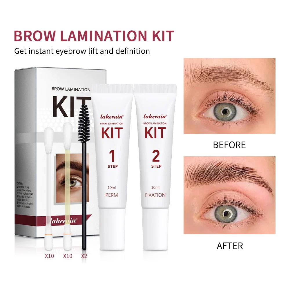 Brow Lamination Kit Semi-Permanent Lash & Brow Fixation Lash Perming Set for Eyelashes Brow Lift Perm Fixation Tube Set Makeup