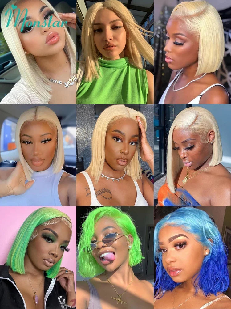 613 Blonde HD Lace Front Bob Wig