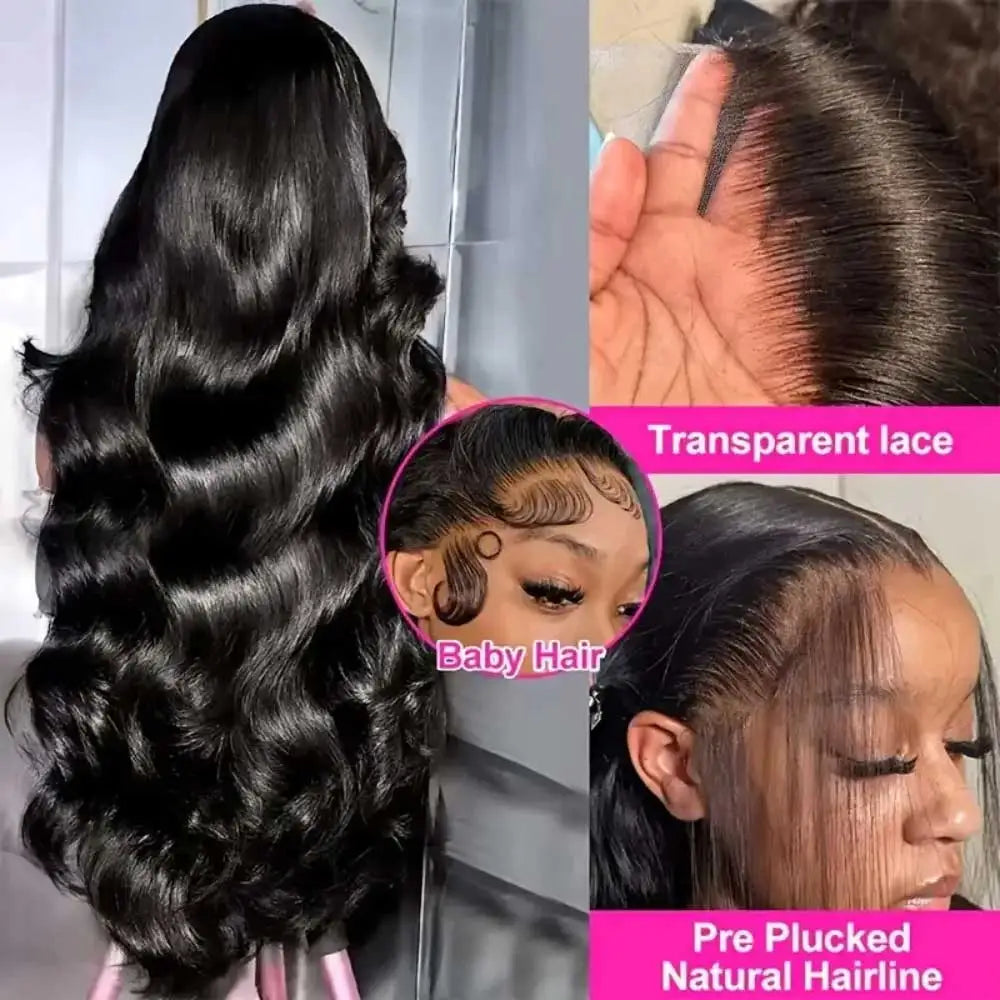 Peruvian Body Wave HD Lace Front Wig, 250% Density