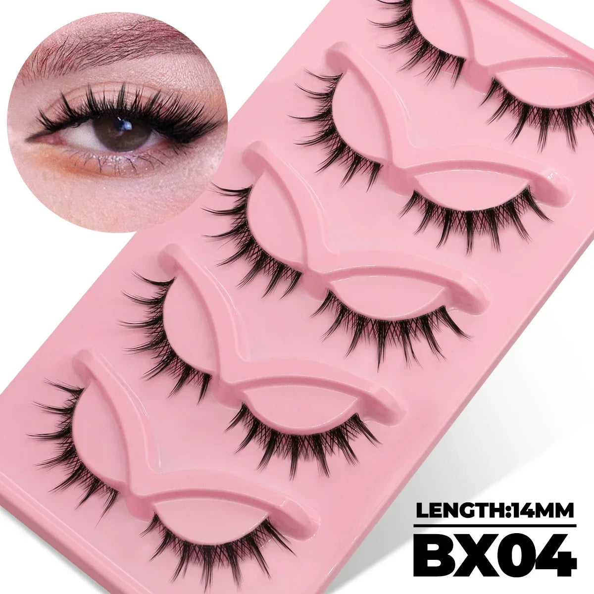 Cat Eye Faux Mink Lashes (5 Pairs)