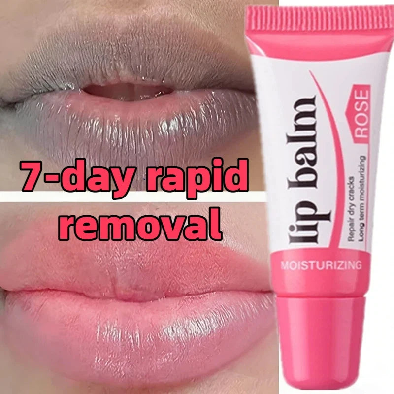 Fast Lighten Melanin Lip Mask Remove Dark Lip Balm Serum Exfoliating Fade Lip Lines Dead Skin Nourishing Repair Lip Care Makeup
