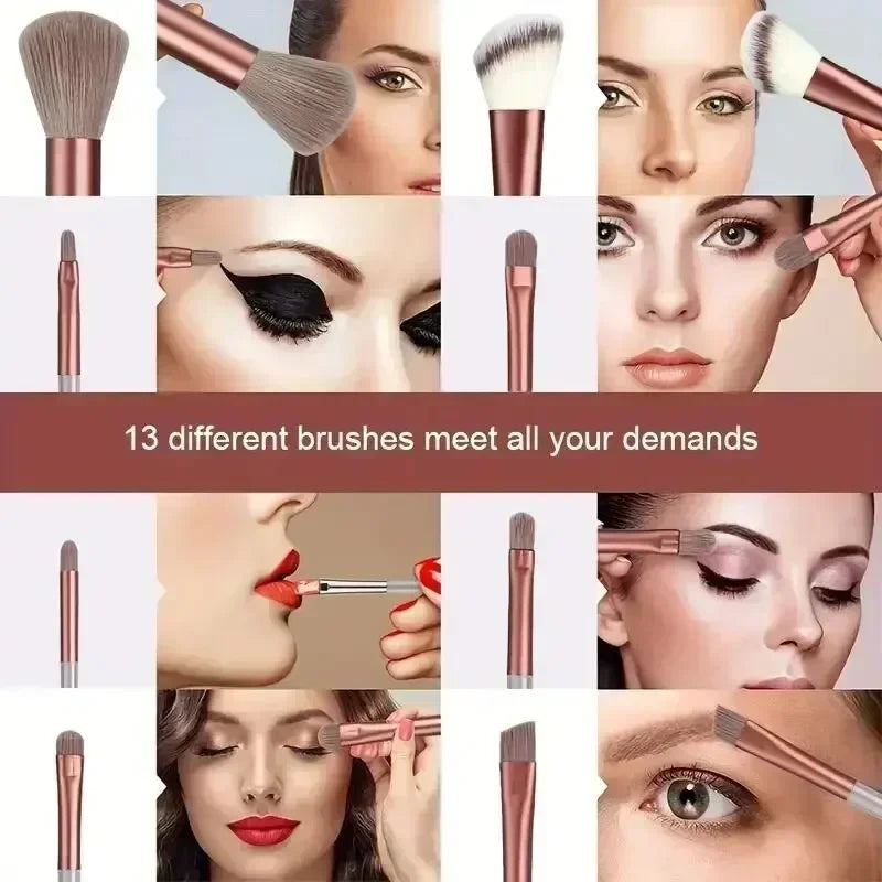Professional Makeup Brush Set - Soft Fluffy Cosmetic Brushes for Foundation, Powder, Eyeshadow & Blending , Beauty Tools