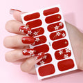 14Tips DIY Baking-Free Nail Stickers Spring Summer Flowers Self-Adhesive Nail Strips Full Cover Nail Decoration Decal