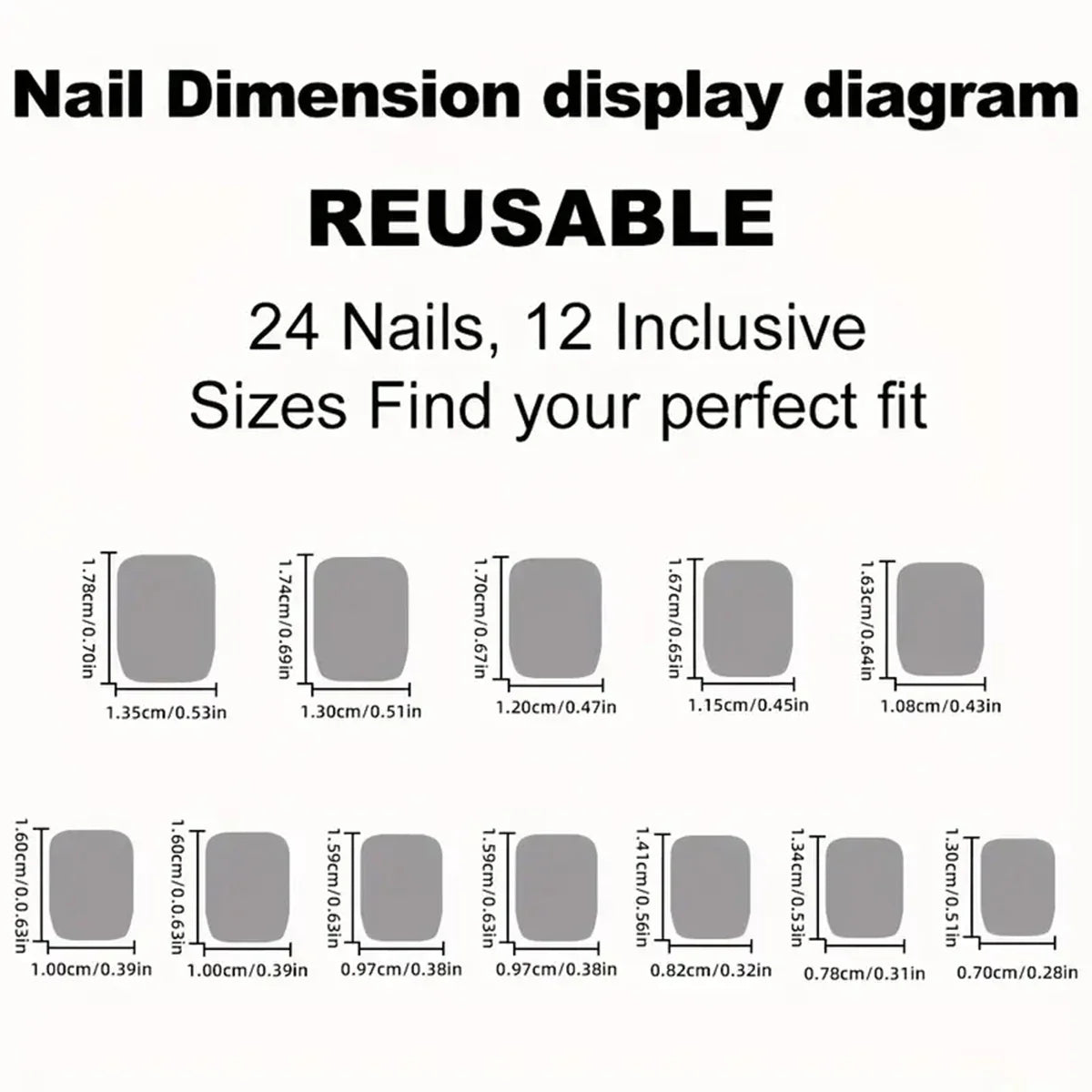 24 pieces of short square fake nails, featuring a halo dyed gradient heart and a colorful French design in European and American