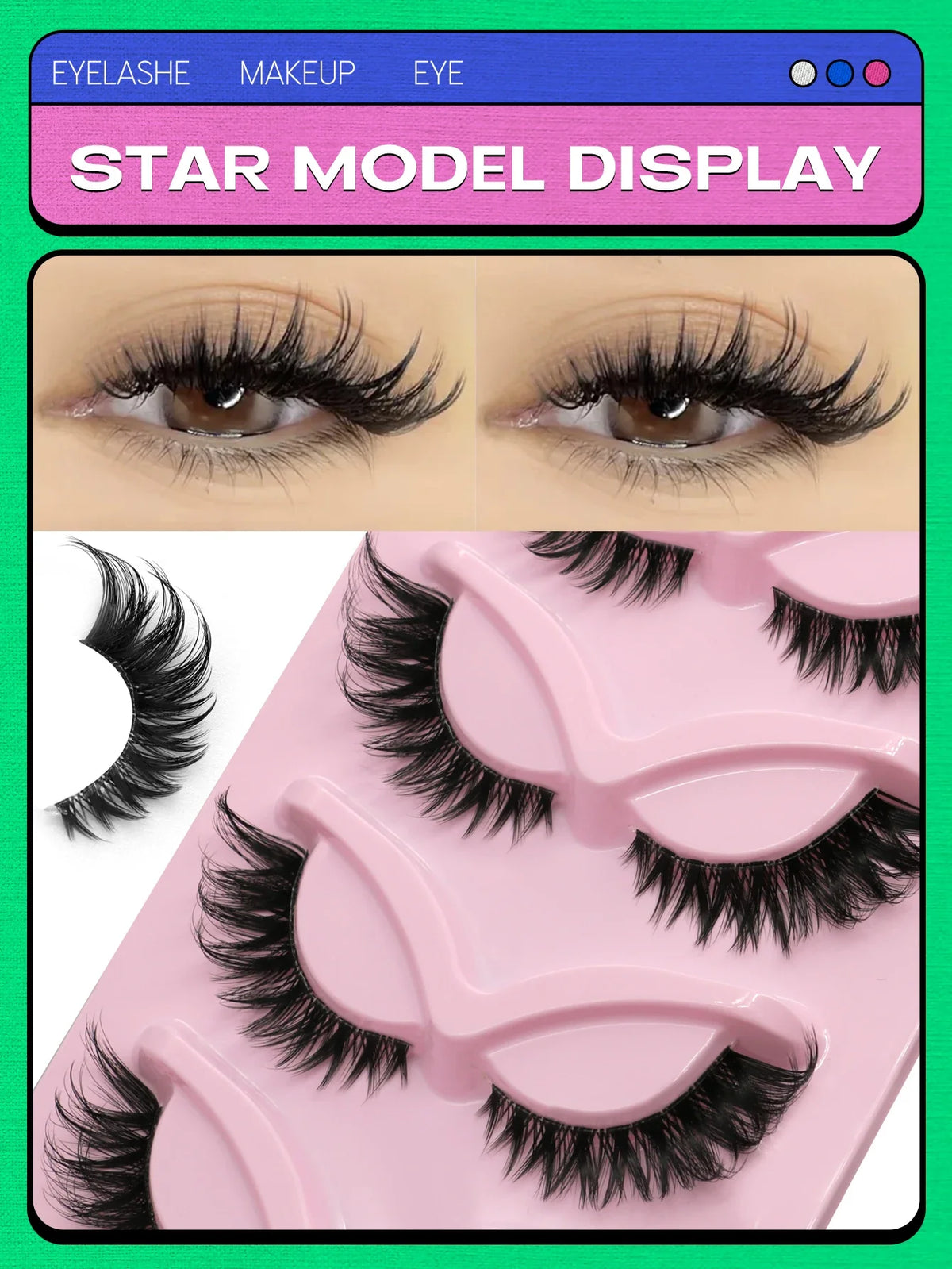 Cat Eye Faux Mink Lashes (5 Pairs)