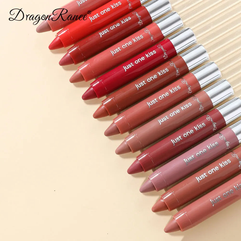 Bright Lipstick Easy to Color Lipstick Color Moisturizing Lip Gloss Easy to Color Lip Glaze Rotating Bright Lipstick Pen Lip Gloss Lipstick European and American Style Nude Brown Red Pink Lipstick Masquerade Lipstick Pen Lip