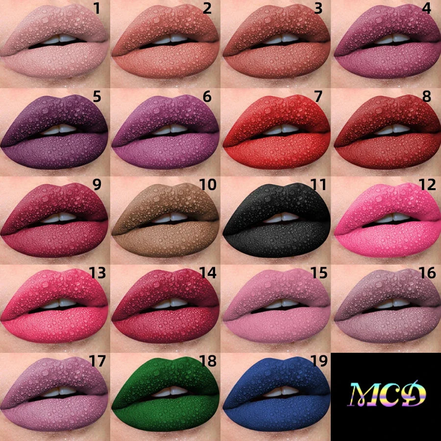 Matte Velvet Liquid Lipstick (16 Shades)