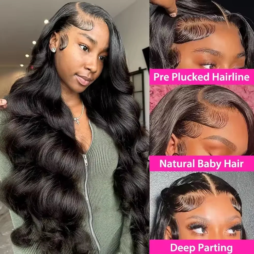 Peruvian Body Wave HD Lace Front Wig, 250% Density