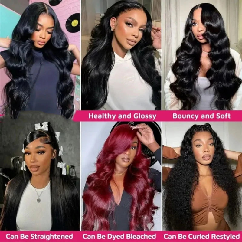 Body Wave Hair Bundles, Natural Black (10"–42")