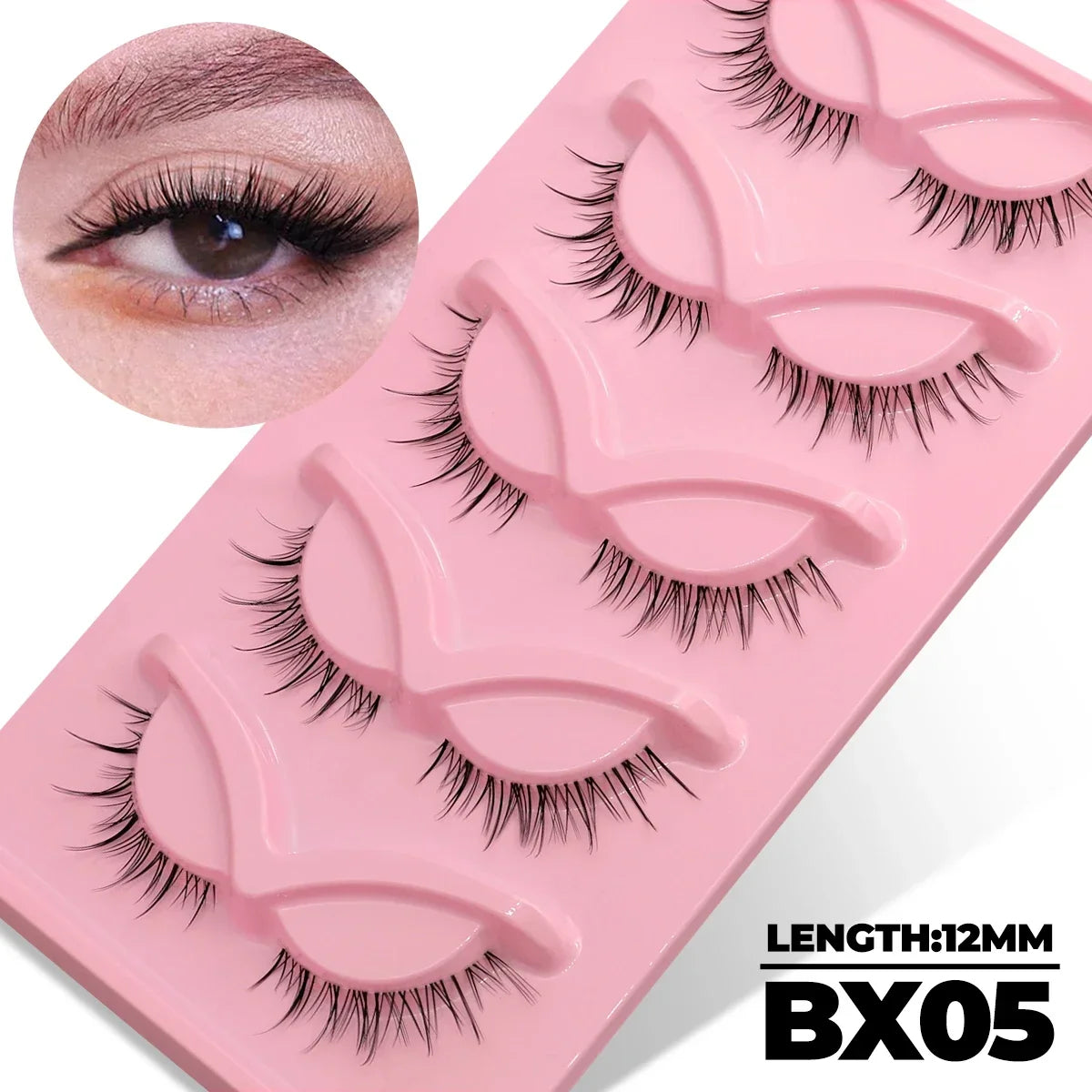 Cat Eye Faux Mink Lashes (5 Pairs)