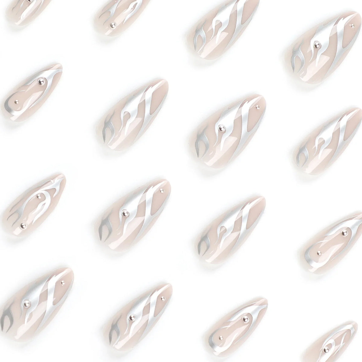 24 fake nails, fashionable wearable nails, ladies press nails, including 1 nail glue and 1 nail file