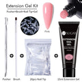 UR SUGAR 15ml Extension Gel Nail Polish Bright Nude White Clear Semi Permanent UV Hard Gel Nails Finger Prolong Gel Varnish Set